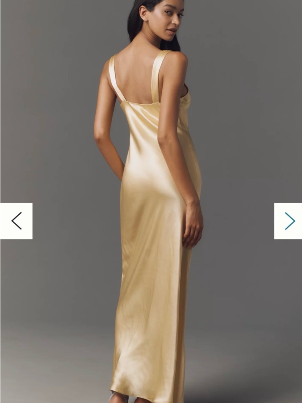 By Anthropologie Sleeveless V-Neck Midi Slip Dress - Picture 3 of 6